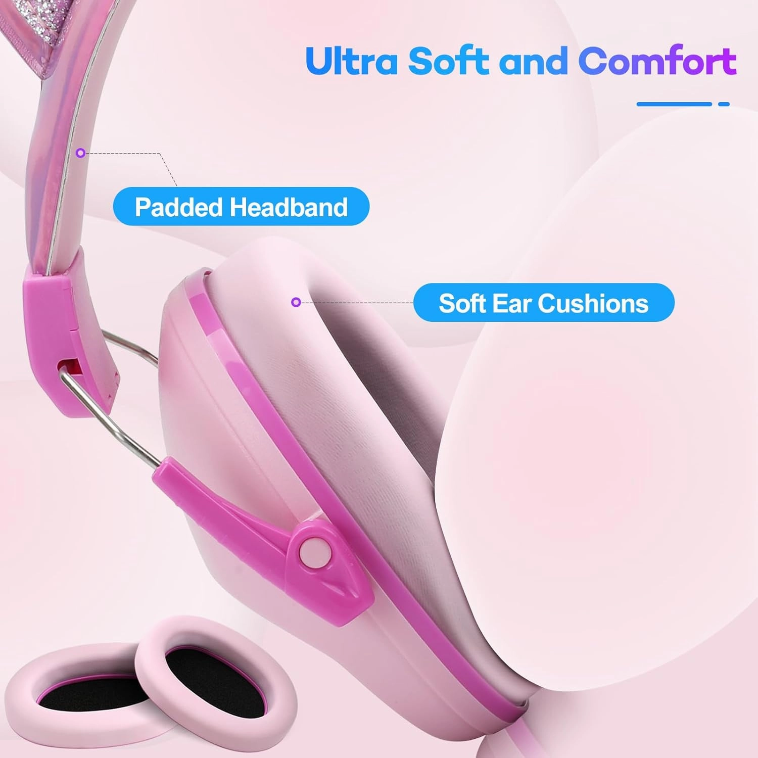Noise Cancelling Headphones for Kids 28 dB, Noise Reduction Ear Muffs Kids Ear Protection for 3-16 Years