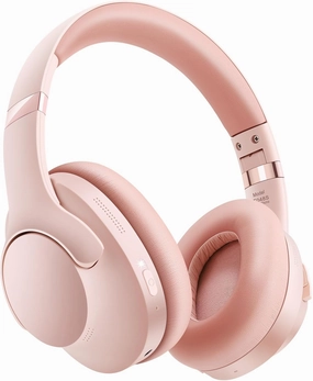 Noise Cancelling Headphones Wireless Over Ear, 50 Hours Playtime, Bluetooth 5.4 Headphones, Music & Gaming Headphone with Microphone, HiFi Stereo, Deep Bass, Soft Earpads for Cellphone/PC over-ear headphones,closed back headphones,wireless studio cans,