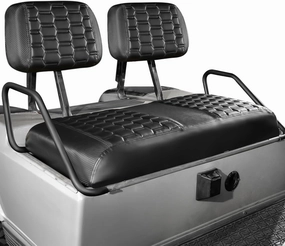 NOKINS Golf Cart Seat Covers, Fit for Club Car DS Pre-2000 OEM Standard Front Seat Cushions, Golf Cart Accessories Vinyl Diamond Front Seat Covers, No Stapler(Carbon Fiber Black&Black) vinyl accessories,turntable parts,record player tools,