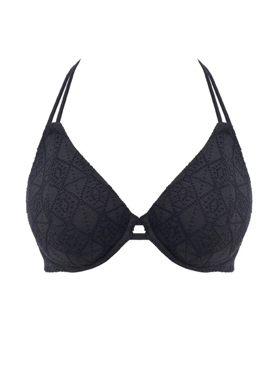 Nomad Nights Halterneck Bikini Top - Black