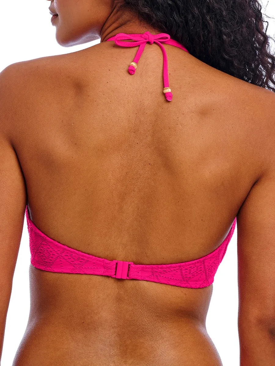 Nomad Nights Halterneck Bikini Top - Fuchsia