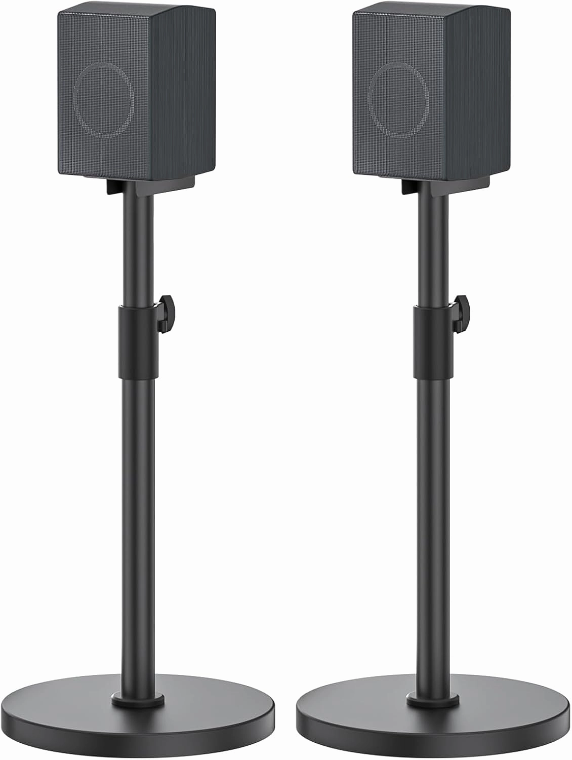 notiela Heavy-Duty Floor Speaker Stands Pair for Samsung HW-Q990C HW-Q990D HW-Q930C Speaker Stand - Height Adjustable for Samsung Rear Speakers Stand with Cable Management speaker stands,monitor stands,floor speaker holders,