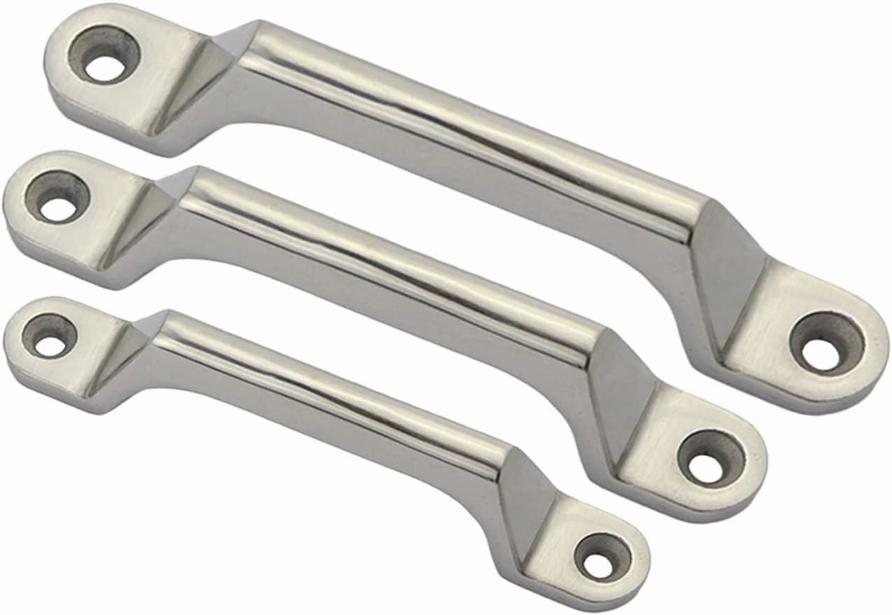 NRC&XRC 1 Pcs Heavy Duty Industrial Equipment Handles Solid 304 Stainless Steel Drawer Cabinet pulls knob Bows Door Window Toolbox Handle Hardware(Hole Centers:180MM)