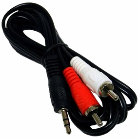 NTQinParts 5FT 3.5mm Male Jack to 2-RCA Male Stereo Audio Video TV Cord Cable for Audio Technica AT-LP60XBT AT-LP60X Fully Automatic Belt-Drive Turntable belt-drive turntable,vinyl record player,audiophile turntable,