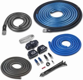 NVX True 1/0 Gauge AWG 100% OFC Dual Amplifier Wiring Kit Without RCA Cable - XAPK1D power amplifier,stereo amp,hi-fi power amp,