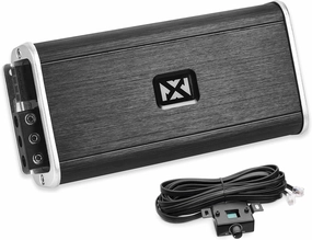 NVX VADM1 Monoblock 1-Ch Class D Amplifier 1000W Max, 500W RMS High Power, 1/2/4-ohm Stable, Low Pass X-Over, Bass Boost, Remote Subwoofer Bass Knob, for Car/Truck/Marine/UTV/Motorcycle power amplifier,stereo amp,hi-fi power amp,