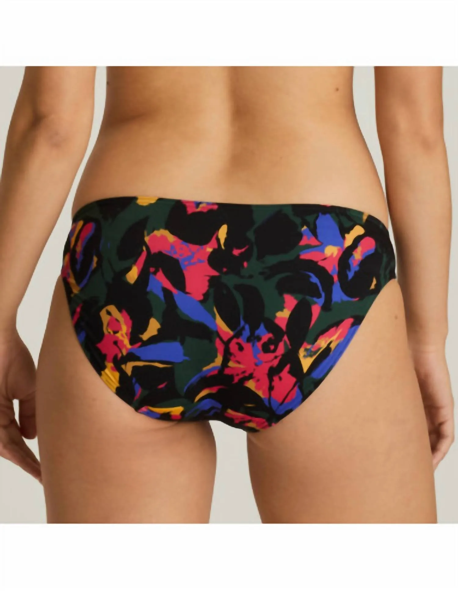 Oasis Bikini Brief Rio In Black Cactus