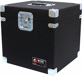 ODYSSEY CLP100P Carpeted Pro Lp Case With Recessed Hardware For 100 Vinyl Lp's vinyl storage,record holder,LP organizer,