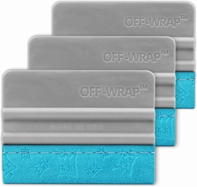 Off-Wrap Squeegees - Vinyl Wrap Tint PPF (Flex - 3 Pack) vinyl accessories,turntable parts,record player tools,
