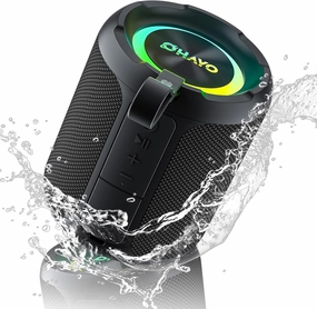 OHAYO 40W Wireless Portable Bluetooth Speaker with Lights, IPX7 Waterproof, Loud Sound, RGB Lights,TWS Pairing, AUX&TF-Card in, for Home/Party/Travel/Outdoor/Beach floorstanding speakers,tower speakers,stereo floor speakers,