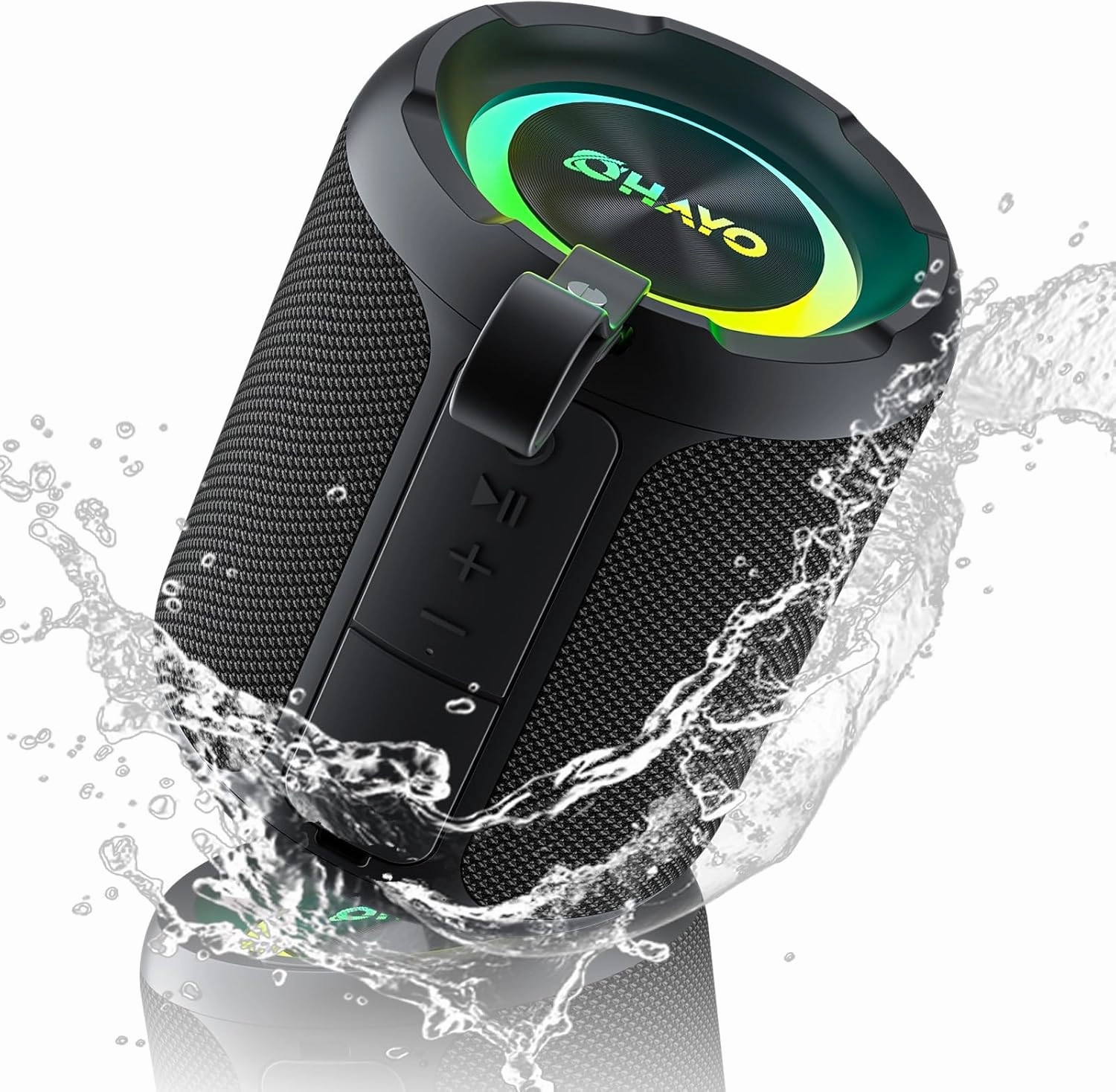 OHAYO 40W Wireless Portable Bluetooth Speaker with Lights, IPX7 Waterproof, Loud Sound, RGB Lights,TWS Pairing, AUX&TF-Card in, for Home/Party/Travel/Outdoor/Beach floorstanding speakers,tower speakers,stereo floor speakers,
