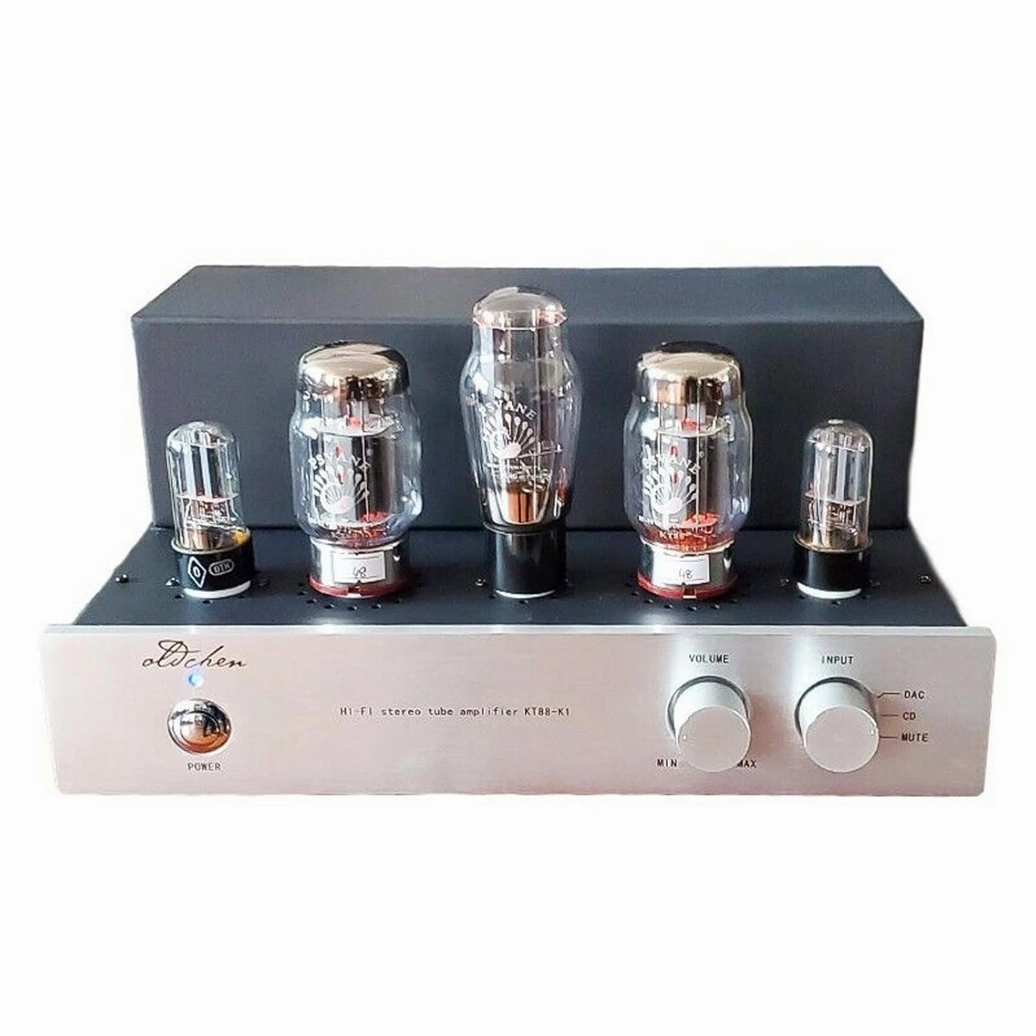 Oldchen KT88-K1 Pure Class A Tube Amplifier Home Theatre Amplifier 6H8C 5U4G KT88 Vacuum Tube Amplifier Stereo HiFi Audio Speaker Amplifier, No VU Meter tube amplifier,valve amp,audiophile tube stereo,