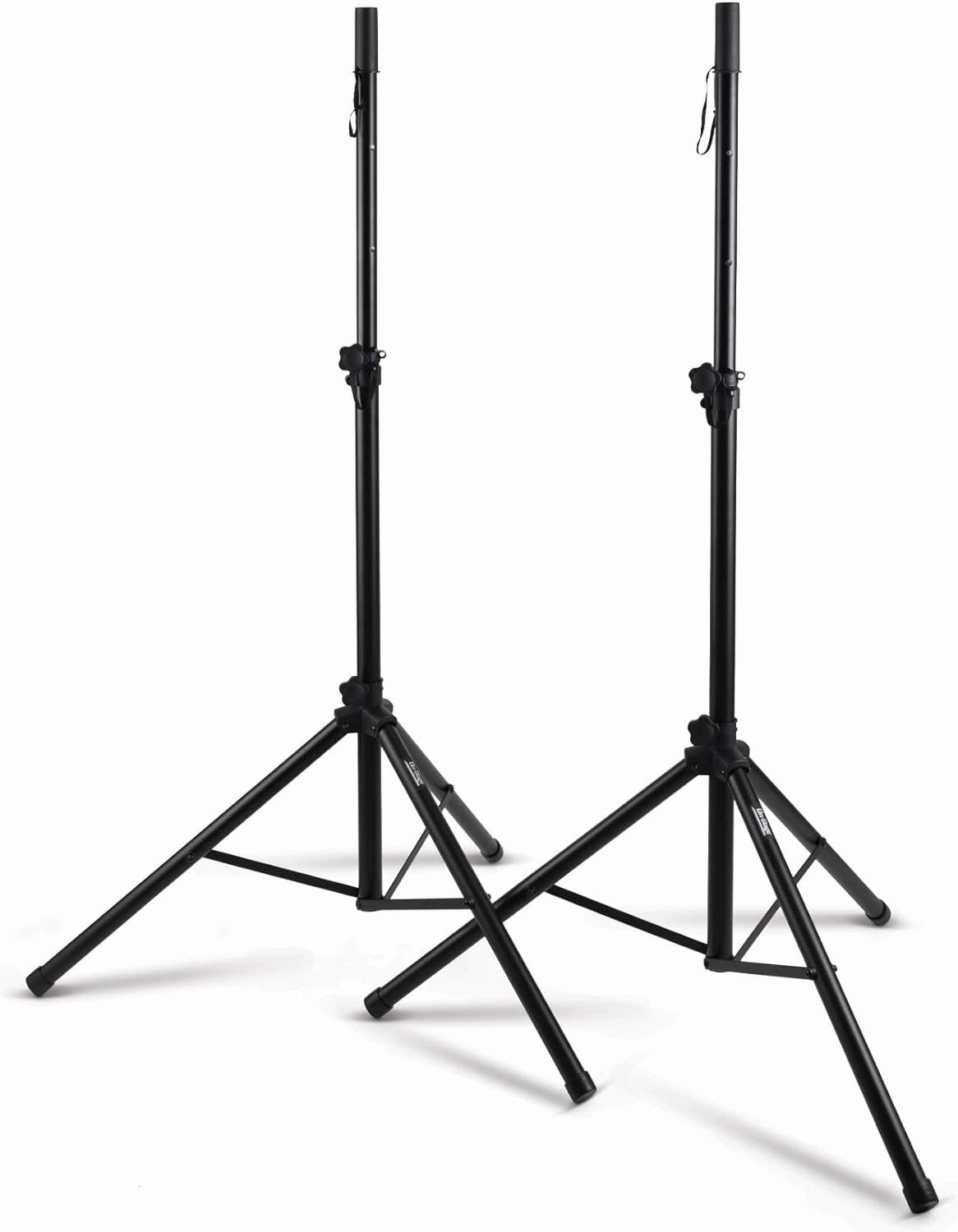 On-Stage SSP7900 All-Aluminum Speaker Stand Pack (Pair of Folding, Portable Stands, Tripod Base, Carry Bag, Height Adjustable, Nonslip Rubber Feet, 1 3/8 Mounting Poles, 1 1/2 Adapters, Black) speaker stands,monitor stands,floor speaker holders,