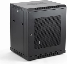 On-Stage Wall Knock, Enclosed Steel Cabinet for Rack-Mount Components, Portable, Port Knockouts, Casters, Rubber Feet, Flat Packed, Black (RKD1200) rackmount gear,audio rack equipment,studio rackmounts,