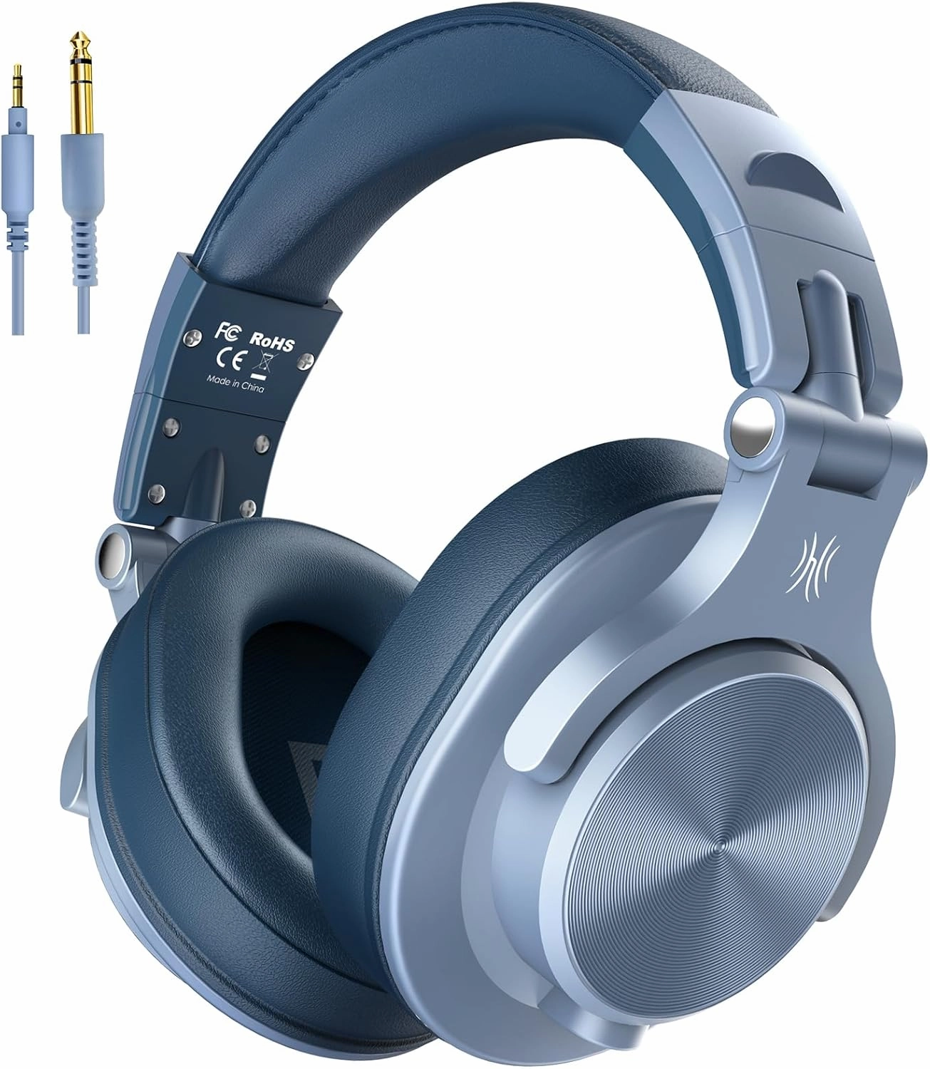 OneOdio A71 Hi-Res Studio Recording Headphones - Wired Over Ear Headphone with SharePort, Monitoring Mixing Foldable Headset with Stereo Sound, 3.5/6.35MM Jack for PC Computer DJ Guitar-Sky Blue over-ear headphones,closed back headphones,wireless studio ca