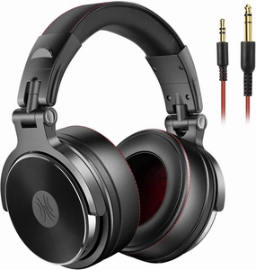 OneOdio Hi-Res Over Ear Headphones for Studio Monitoring and Mixing, Sound Isolation, Protein Leather Earcups, 50mm Driver Unit, Wired Headphones for AMP Guitar Keyboard (Pro-50 Black) audiophile headphones,high-end headphones,studio over-ear,
