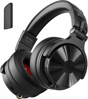 OneOdio Studio Max 1 Wireless Over-Ear DJ Headphones, 120H Playtime, Hi-Res/LDAC Audio, 20MS Low Latency, Dongle/Bluetooth/6.35mm/3.5mm Connection for Monitor Guitar Keyboard Podcast Recording over-ear headphones,closed back headphones,wireless studio cans