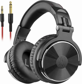 OneOdio Wired Over Ear Headphones Hi-Res Studio Monitor & Mixing DJ Stereo Headsets with 50mm Drivers and 1/4 to 3.5mm Jack for AMP Computer Recording Podcast Keyboard Guitar Laptop - Black over-ear headphones,closed back headphones,wireless studio can