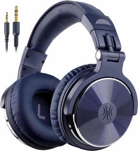 OneOdio Wired Over Ear Headphones Studio Monitor & Mixing DJ Stereo Headsets with 50mm Neodymium Drivers and 1/4 to 3.5mm Jack for AMP Computer Recording Podcast Keyboard Guitar Laptop - Dark Blue over-ear headphones,closed back headphones,wireless stu