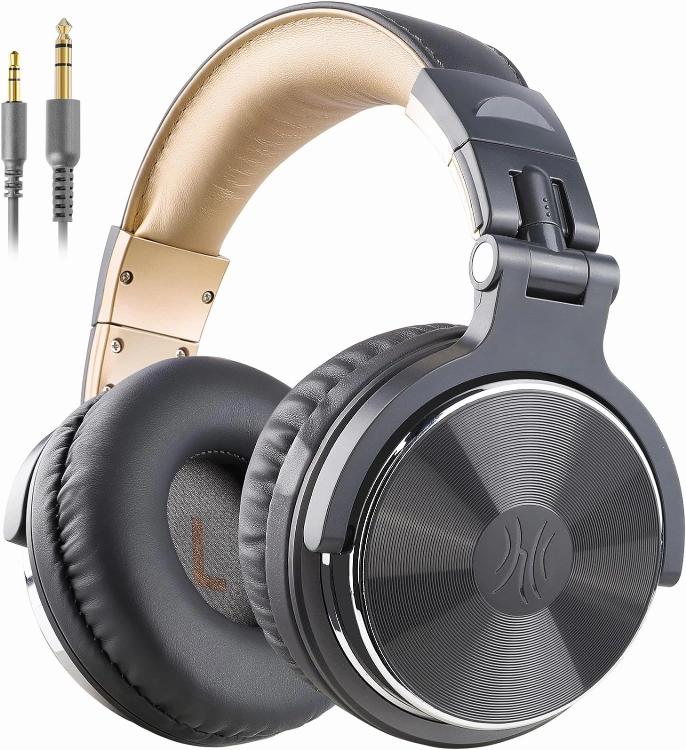 OneOdio Wired Over Ear Headphones Studio Monitor & Mixing DJ Stereo Headsets with 50mm Neodymium Drivers and 1/4 to 3.5mm Jack for AMP Computer Recording Podcast Keyboard Guitar Laptop - Grey over-ear headphones,closed back headphones,wireless studio c