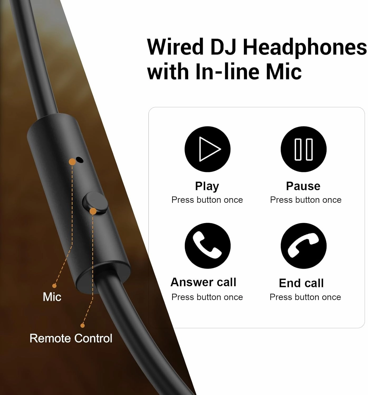 OneOdio Wired Over Ear Headphones Studio Monitor & Mixing DJ Stereo Headsets with 50mm Neodymium Drivers and 1/4 to 3.5mm Jack for AMP Computer Recording Podcast Keyboard Guitar Laptop - Red
