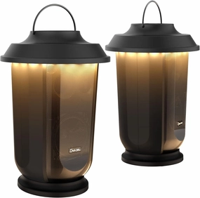 Onforu Outdoor Bluetooth Speaker, 2 Pack 40W True Wireless Stereo Dual Pairing Lantern Speakers for Patio, with 20 Warm White LED Lights, Richer Bass for Indoor Outdoor Camping Waterproof wireless speakers,portable Bluetooth speaker,multiroom speaker,