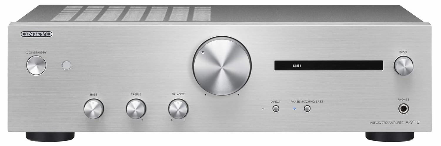 ONKYO Integrated Amplifier A-9110S (Silver)Japan Domestic Genuine Products Ships from Japan integrated amplifier,stereo receiver,hi-fi amp combo,