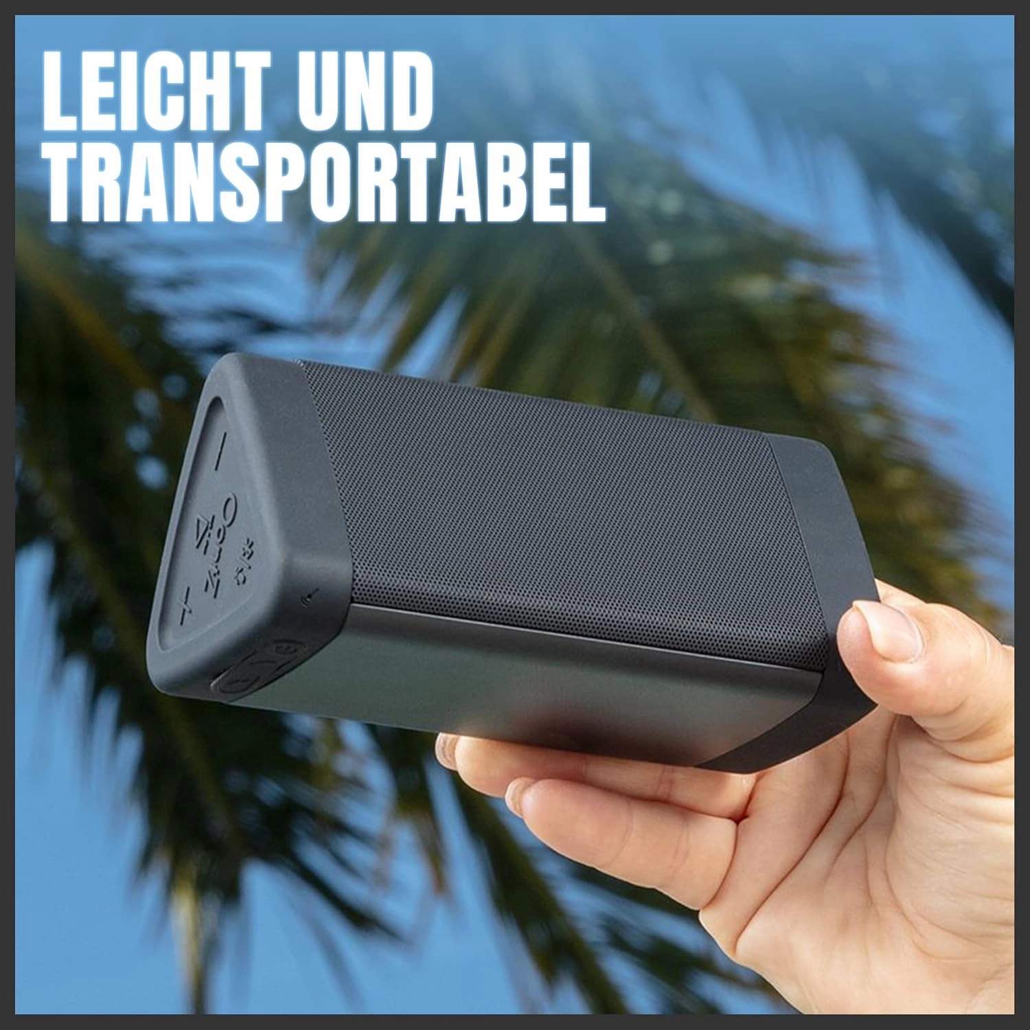 OontZ Angle 3 Portable Bluetooth 5.4 Speaker | 12W Sound, 24-Hr Battery, 100Ft Wireless Range, IPX5 Water-Resistant, Budget-Friendly for Travel, Outdoor & Home (Black)