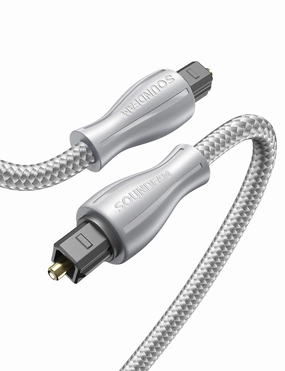 Optical Audio Cable,TOSLINK Optical Cable Male to Male Fiber Optic Cord Durable and Flexible for Sound bar -Grey(10feet/3M) wireless audio bridge,Bluetooth transmitter,WiFi audio link,