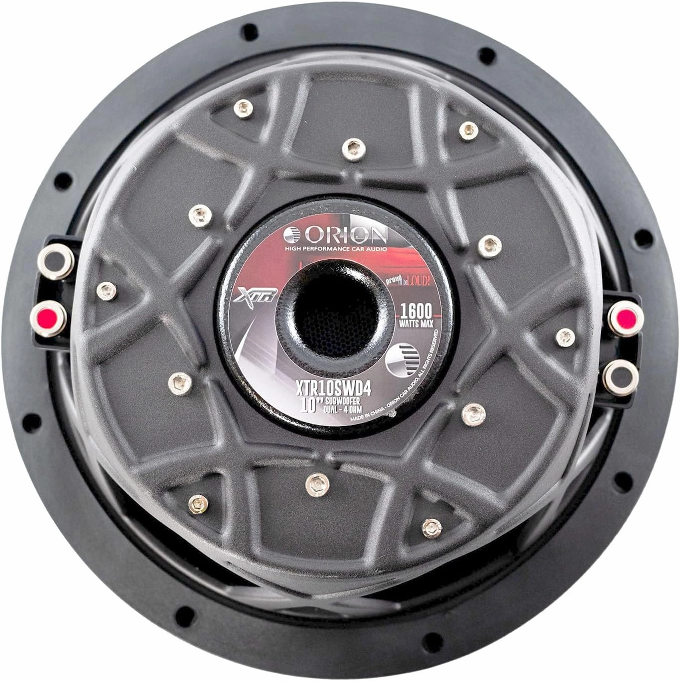 ORION XTR10SWD4 10 1600W Dual 4 Ohm Slim Shallow Mount Car Subwoofer for Deep Bass