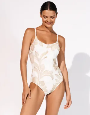 Ornation Underwired Tank Swimsuit - Canvas Sand