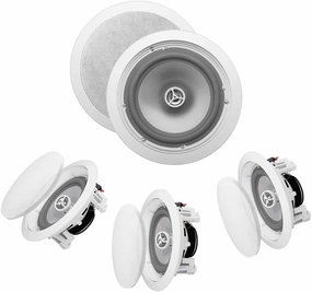 OSD Audio ICE800WRS 8" in-Ceiling/in-Wall 300W Water-Resistant Outdoor Speaker Set of 4 Speakers soundbar,TV speaker bar,home theater soundbar,