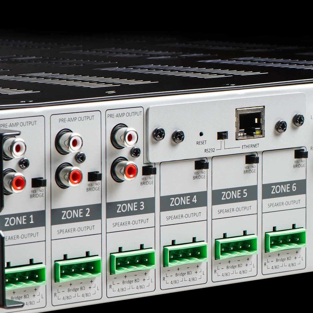 OSD Nero Max12: 6-Zone, 6-Source Amplifier 80W Power, Multi-Room Audio Control, App Integration for iOS & Android, Expand up to 18 Zones, Control4 Driver Support