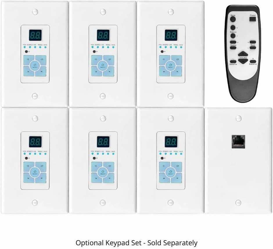 OSD Nero Max12: 6-Zone, 6-Source Amplifier 80W Power, Multi-Room Audio Control, App Integration for iOS & Android, Expand up to 18 Zones, Control4 Driver Support