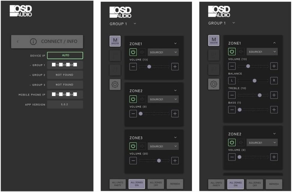 OSD Nero Max12: 6-Zone, 6-Source Amplifier 80W Power, Multi-Room Audio Control, App Integration for iOS & Android, Expand up to 18 Zones, Control4 Driver Support