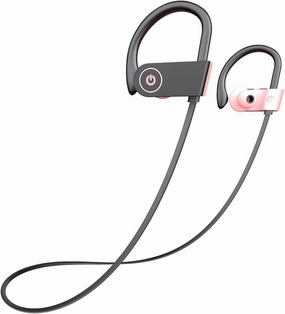 Otium Bluetooth Headphones, Wireless Headphones IPX7 Waterproof Sports Earbuds 15H Playtime with Mic HD Stereo Sound Sweatproof in-Ear Earphoones Noise Cancelling Headsets Gym Running Workout Pink wireless earbuds,Bluetooth earphones,true wireless stereo,