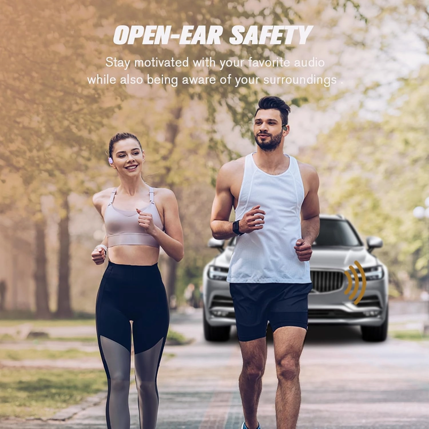 Out of Ear Open Ear Headphones Outside The Ear Wireless Ear Hanging Bluetooth Headset Ows Over The Ear Open Ear Buds Earbuds Outside The Ear Headphones Bone Air Conduction Earbuds Skin Tone