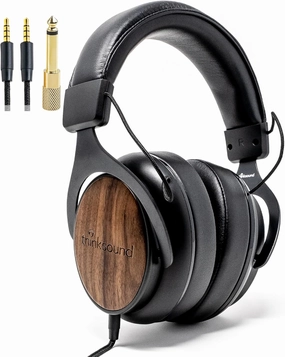 ov21- Wired Headphones - Over Ear Closed Back Pro Studio Monitor with Mic Professional Grade, Critically Acclaimed, with Detachable Corded Cable for Recording, DJ, Guitar, Music, Podcast studio monitors,nearfield speakers,mixing reference monitors,