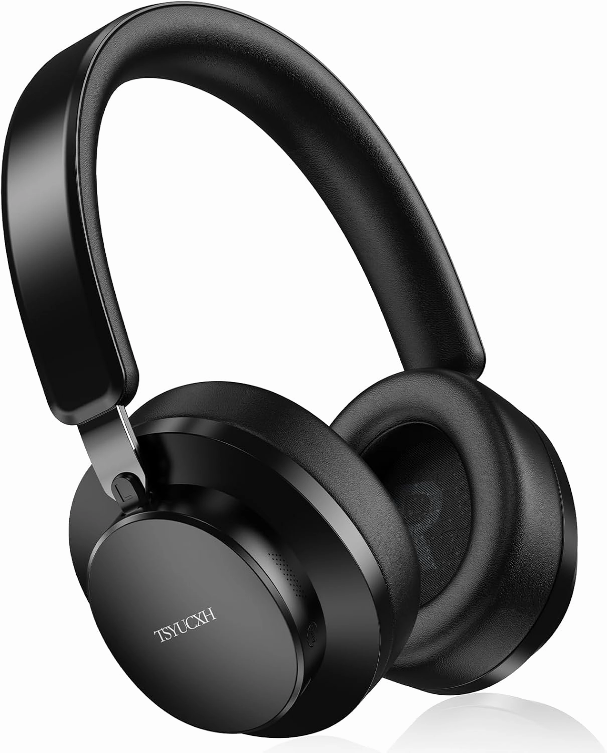 Over Ear Headphones Wireless Bluetooth, Noise Cancelling Headphones Bluetooth with Microphone, Cancelling Wireless Headphone Over Ear, 65h Playtime, Clear Calls, Comfort Fit For Travel (Black) over-ear headphones,closed back headphones,wireless studio cans