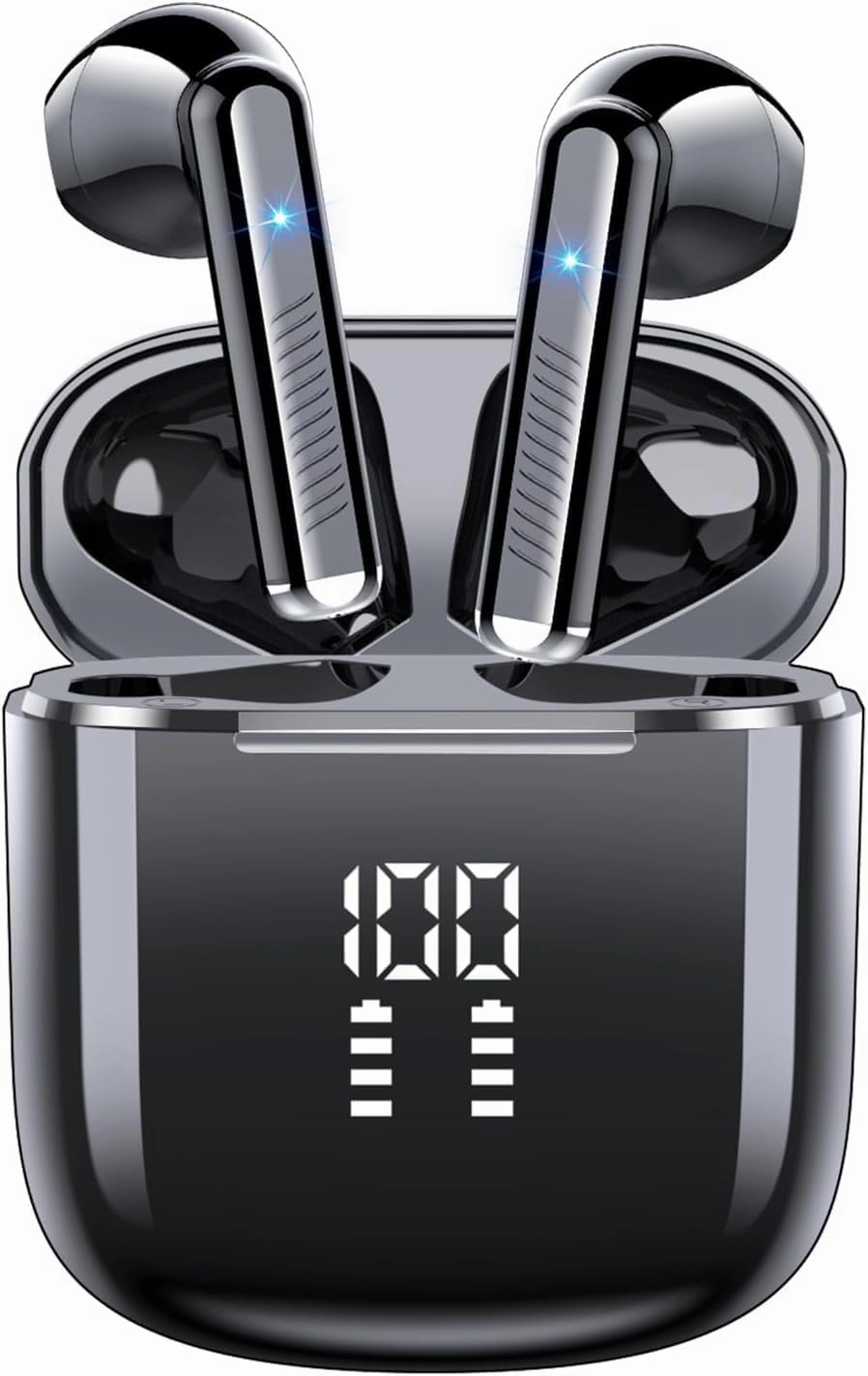 OYIB Wireless Earbuds, Bluetooth 5.3 Earphones with 4-Mics Clear Call, ENC Noise Cancelling Mic, Bluetooth Ear Buds Touch Control Stereo Sound, LED Display, Waterproof Running Headphones for Workout wireless earbuds,Bluetooth earphones,true wireless stereo
