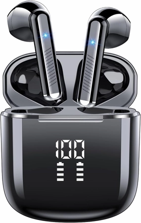 OYIB Wireless Earbuds, Bluetooth 5.3 Earphones with 4-Mics Clear Call, ENC Noise Cancelling Mic, Bluetooth Ear Buds Touch Control Stereo Sound, LED Display, Waterproof Running Headphones for Workout wireless earbuds,Bluetooth earphones,true wireless stereo