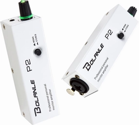 P2 Portable in Ear Monitor Amplifier, Headphone Amp with XLR and TRS Input 3.5mm Output, Headphone Amplifier with Stereo/Mono Switch for Keyboardists, Drummers, Guitar (Single Channel) headphone amplifier,portable amp,desktop headphone amp,