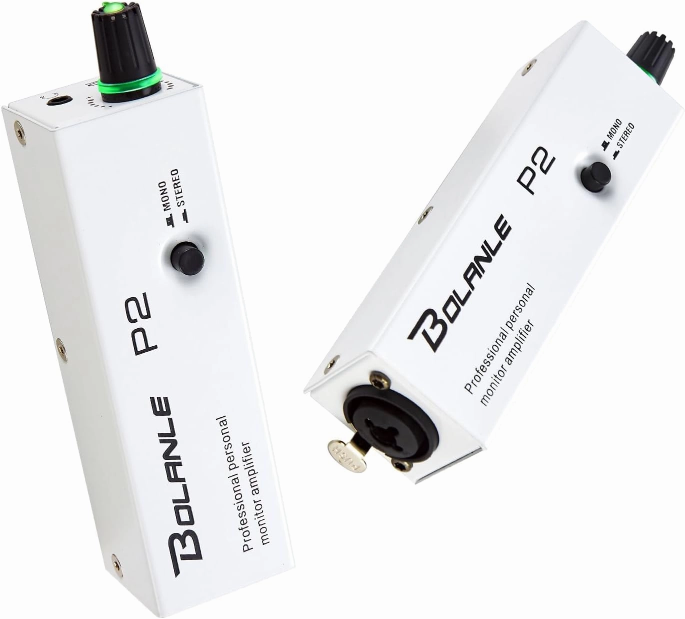 P2 Portable in Ear Monitor Amplifier, Headphone Amp with XLR and TRS Input 3.5mm Output, Headphone Amplifier with Stereo/Mono Switch for Keyboardists, Drummers, Guitar (Single Channel) headphone amplifier,portable amp,desktop headphone amp,