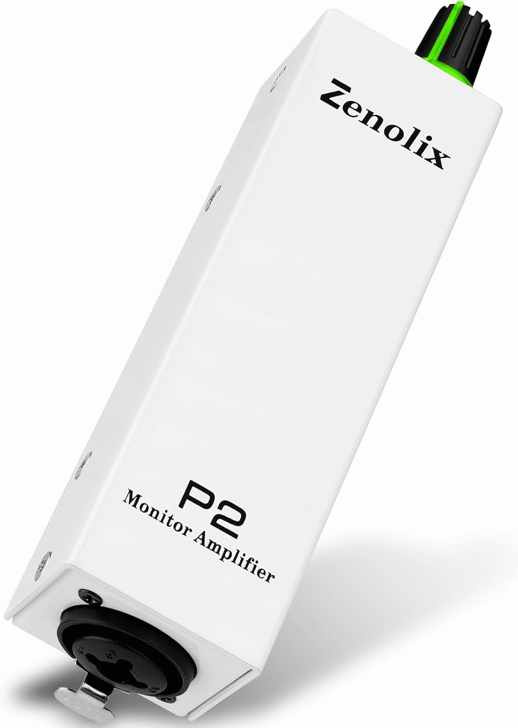 P2 Portable in Ear Monitor Amplifier, Headphone Amp with XLR/TRS Inputs 3.5mm Output, Headphone Amplifier with Durable Belt Clip, Stereo/Mono Switch for Drummers, Guitar, Keyboardists, White headphone amplifier,portable amp,desktop headphone amp,