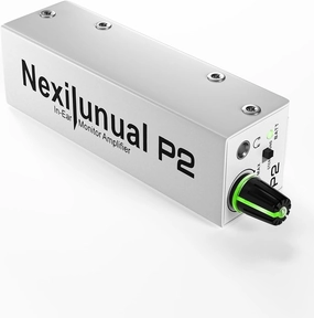 P2 Ultra-Compact in-Ear Monitor Amplifier, Personal Headphone Amp with XLR/TRS Input 3.5mm Output, in Ear Monitor System with Stereo/Mono Switching, Seven-Color Breathing Light headphone amplifier,portable amp,desktop headphone amp,