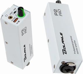 P2 USB C Portable in Ear Monitor Amplifier, Headphone Amp with XLR and TRS Input 3.5mm Output, Headphone Amplifier with Stereo/Mono Switch for Keyboardists, Drummers, Guitar (Single Channel-White) headphone amplifier,portable amp,desktop headphone amp,