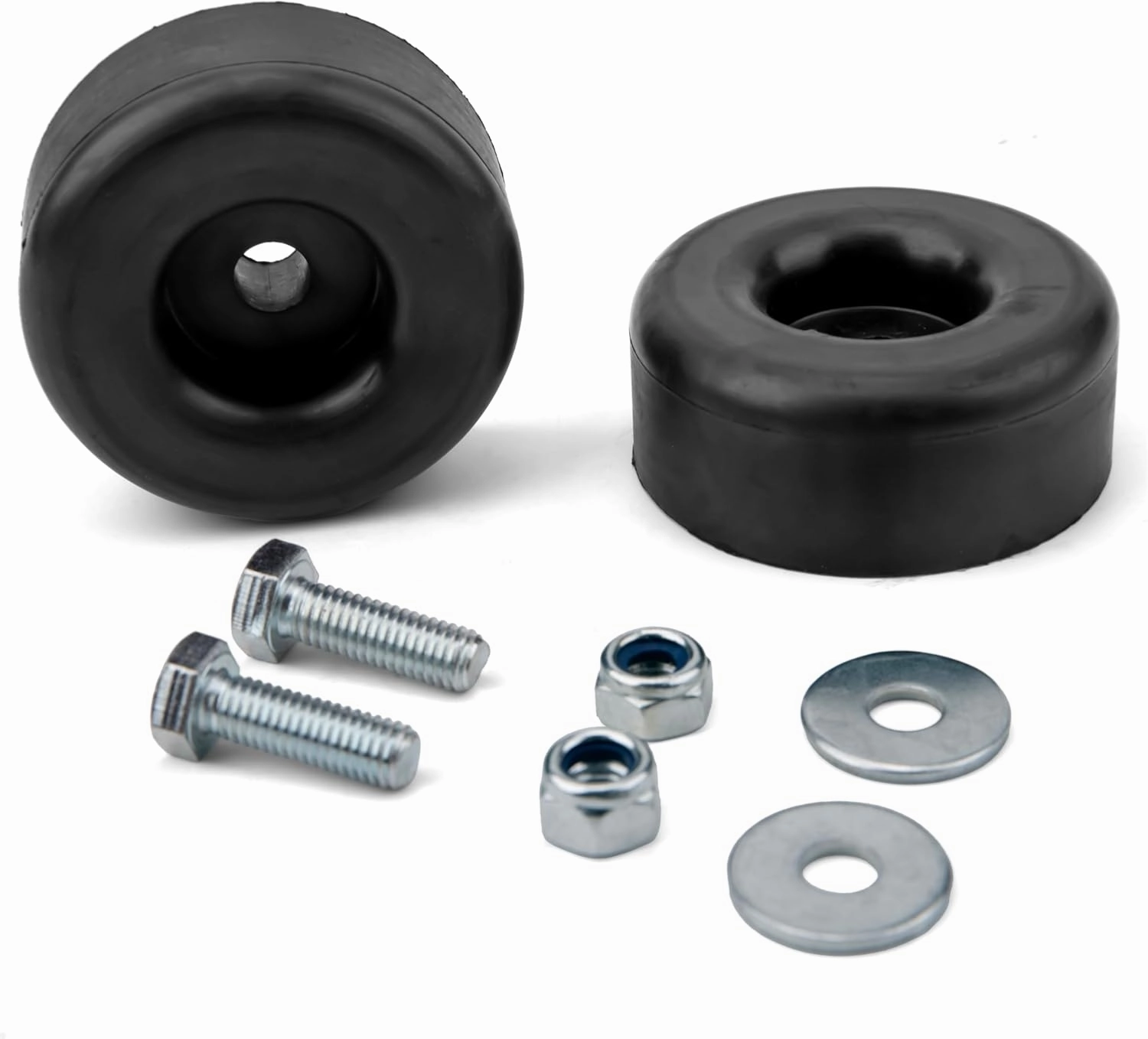Pads Keep Place Reduce Noise with Hardware 2-Pack Anti Vibration Heavy Duty Rubber Foot Pads 2 Piece Set for Generators, Pressure Washers, Air Compressors, Pumps Thick 1 x 2.5 Inch isolation pads,speaker feet,vibration dampeners,