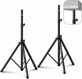 Pair of Speaker Tripod Stands Height Adjustable from 43.7'' to 70.8'' PA DJ Party Tripod Speaker Stand 35mm Compatible Insert speaker stands,monitor stands,floor speaker holders,