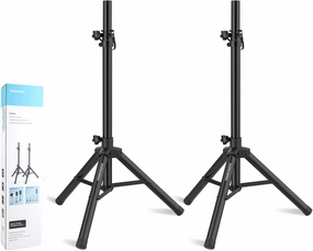 Pair of Tripod Speaker Stands Adjustable Height from 33.5" to 53.5" Slim Mini Speaker Stand PA DJ Short Tripod Speaker Stand speaker stands,monitor stands,floor speaker holders,
