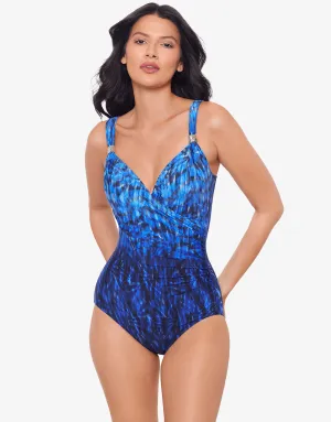 Paka Mayan Siren Swimsuit - Blue/Black
